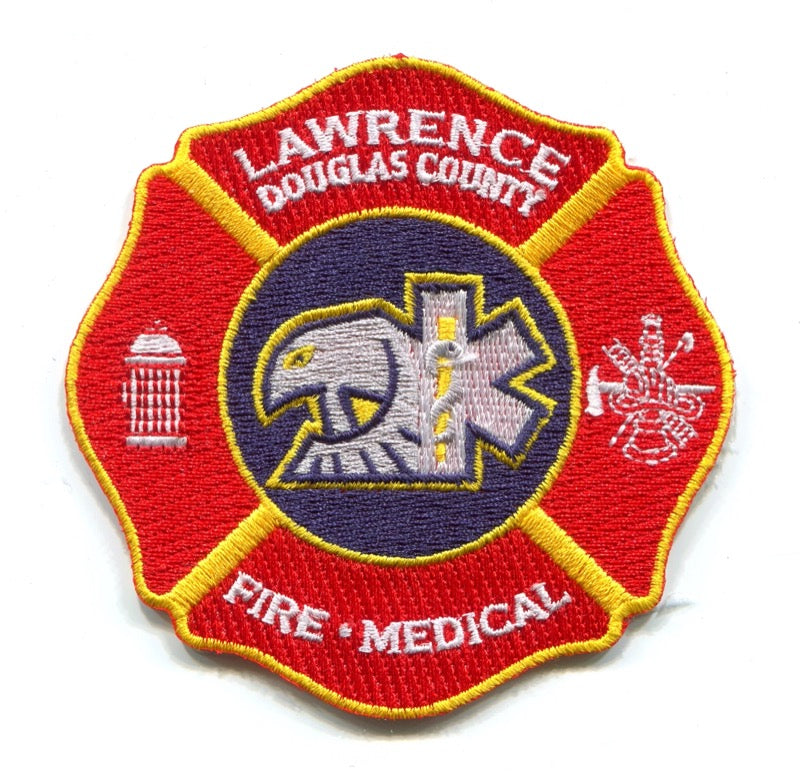 Lawrence Douglas County Fire Medical Department Patch Kansas KS