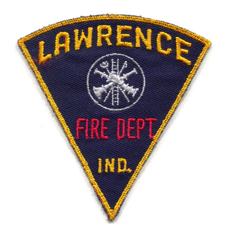 Lawrence Fire Department Patch Indiana IN