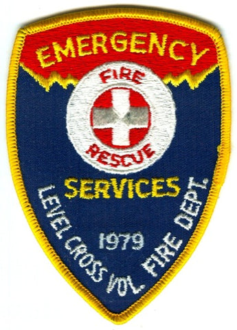 Level Cross Volunteer Fire Department Emergency Services Patch North Carolina NC