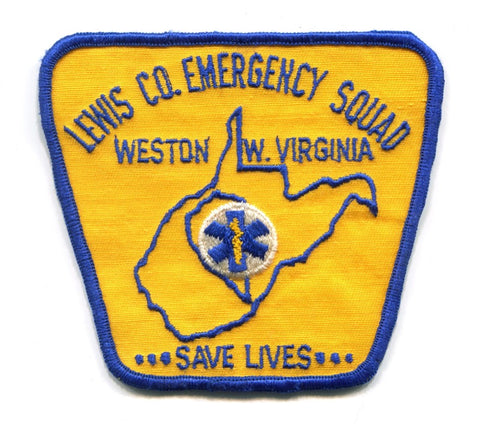 Lewis County Emergency Squad Ambulance EMS Weston Patch West Virginia WV
