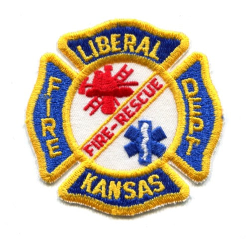 Liberal Fire Rescue Department Patch Kansas KS