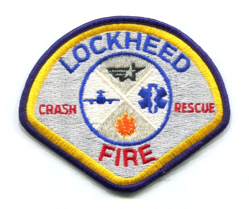 Lockheed Martin Fire Department Crash Rescue ARFF CFR Patch No State Affiliation