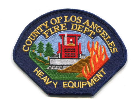 Los Angeles County Fire Department Heavy Equipment Patch California CA
