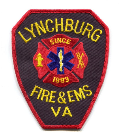 Lynchburg Fire and EMS Department Patch Virginia VA