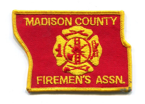 Madison County Firemens Association Fire Department Patch Illinois IL