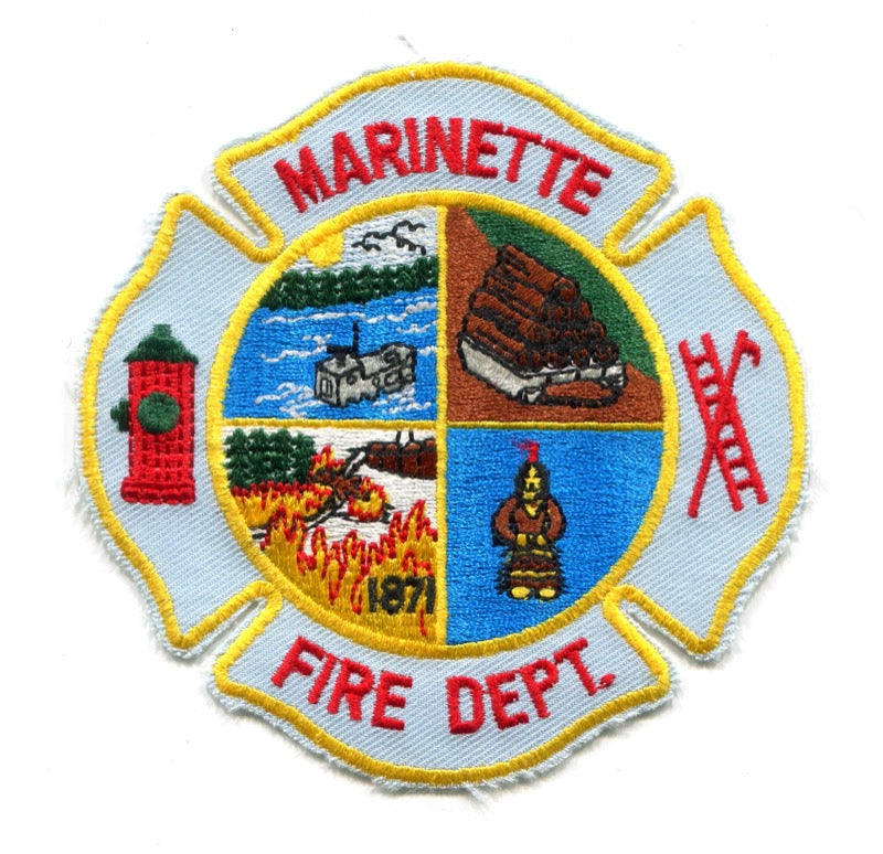 Marinette Fire Department Patch Wisconsin WI