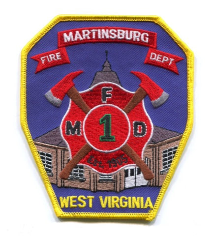 Martinsburg Fire Department 1 Patch West Virginia WV