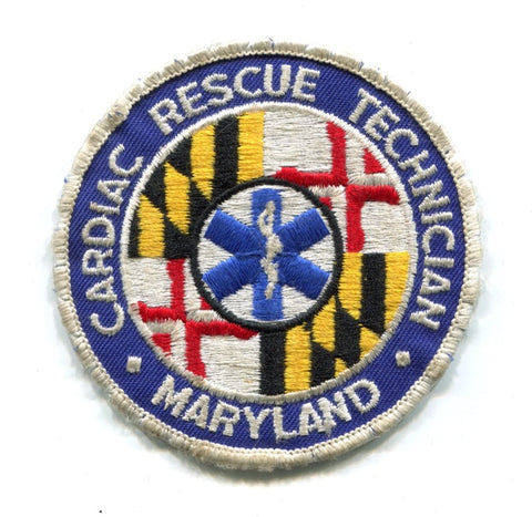 Maryland State Cardiac Rescue Technician EMS Patch Maryland MD