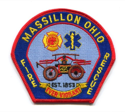 Massillon Fire Rescue Department Patch Ohio OH