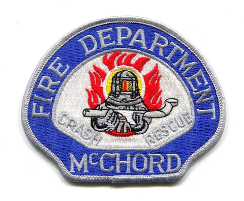 McChord Air Force Base AFB Fire Crash CFR USAF Military Patch Washington WA