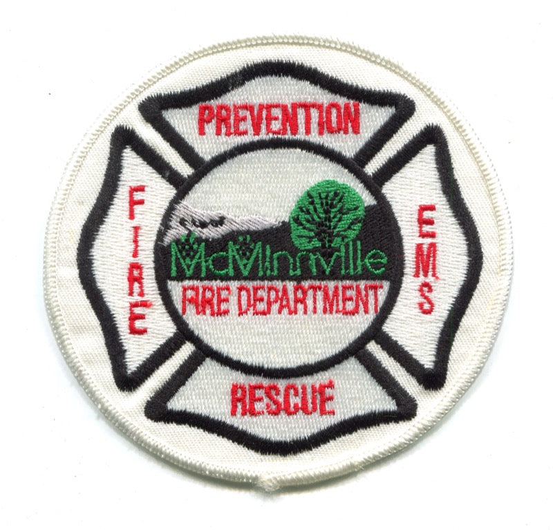 McMinnville Fire Rescue Department Patch Oregon OR