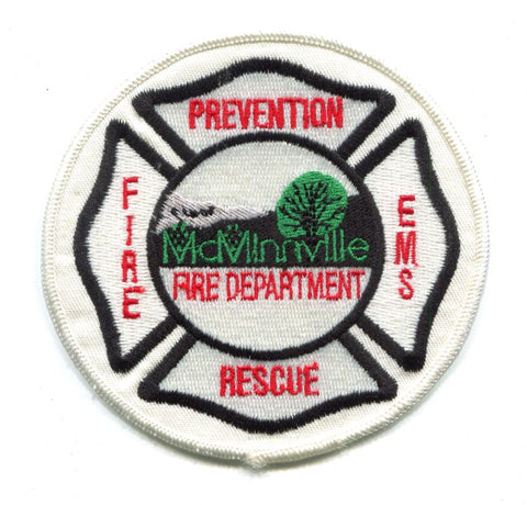 McMinnville Fire Rescue Department Patch Oregon OR