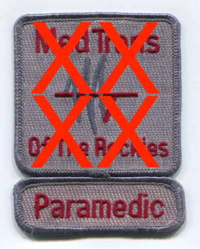 Med Trans of the Rockies Paramedic EMS Patch Colorado CO ROCKER ONLY ...
