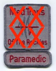 Med Trans of the Rockies Paramedic EMS Patch Colorado CO ROCKER ONLY