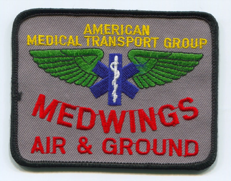 Medwings Air and Ground American Medical Transport Group EMS Patch Georgia GA