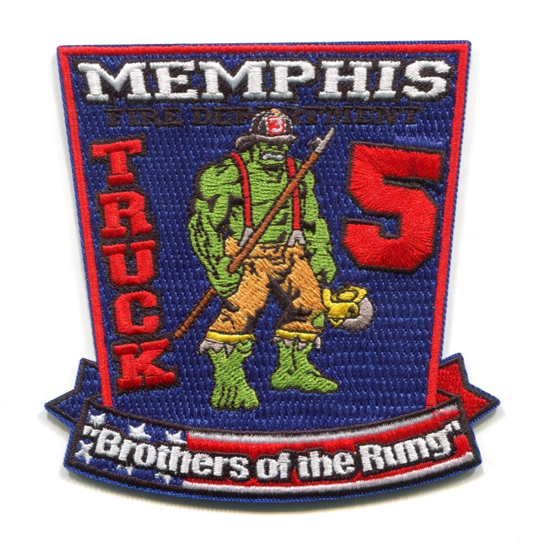Memphis Fire Department Truck 5 Patch Tennessee TN
