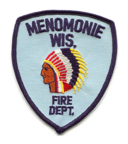 Menomonie Fire Department Patch Wisconsin WI