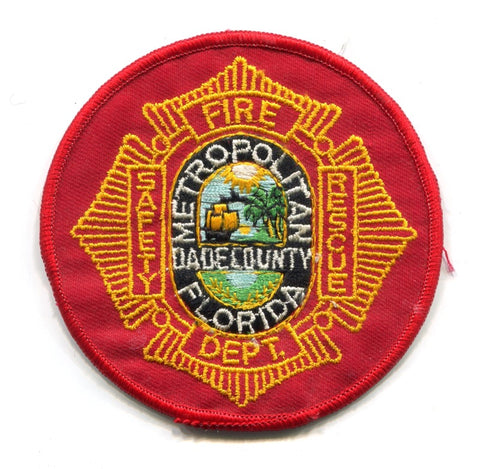 Metropolitan Dade County Fire Rescue Department Patch Florida FL