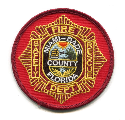 Miami Dade County Fire Department Patch Florida FL