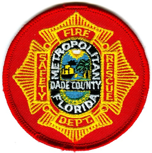Metropolitan Dade County Fire Rescue Department Patch Florida FL