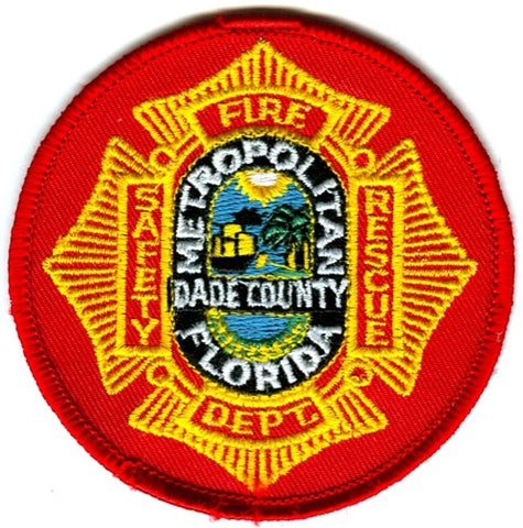 Metropolitan Dade County Fire Rescue Department Patch Florida FL