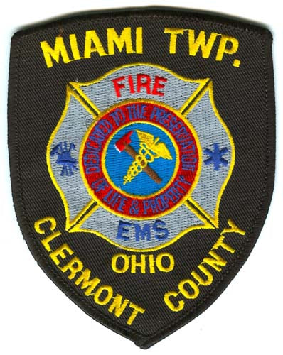 Miami Township Fire Department Clermont County Patch Ohio OH