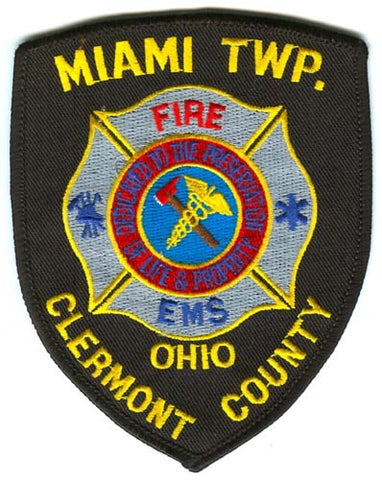 Miami Township Fire Department Clermont County Patch Ohio OH