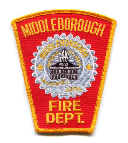 Middleborough Fire Department Patch Massachusetts MA