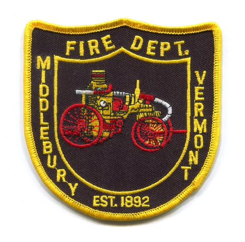 Middlebury Fire Department Patch Vermont VT