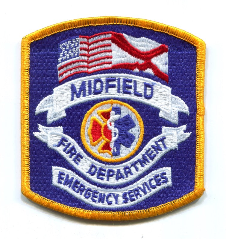 Midfield Fire Department Emergency Medical Services EMS Patch Alabama AL