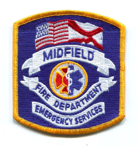 Midfield Fire Department Emergency Medical Services EMS Patch Alabama AL