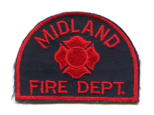 Midland Fire Department Patch Michigan MI
