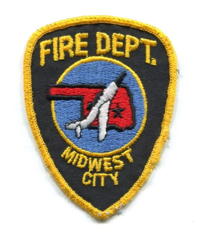 Midwest City Fire Department Patch Oklahoma OK
