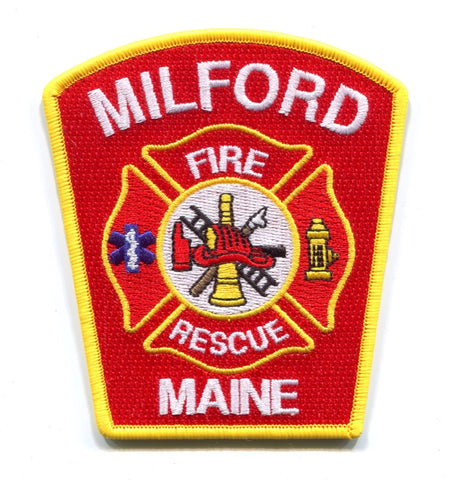 Milford Fire Rescue Department Patch Maine ME