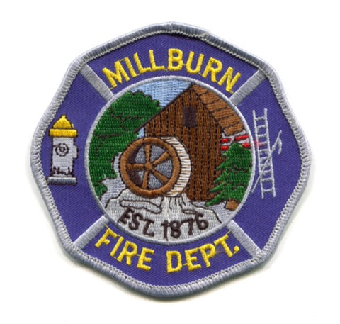 Millburn Fire Department Patch New Jersey NJ