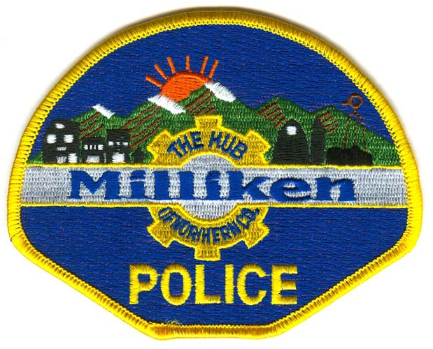Milliken Police Department Patch Colorado CO