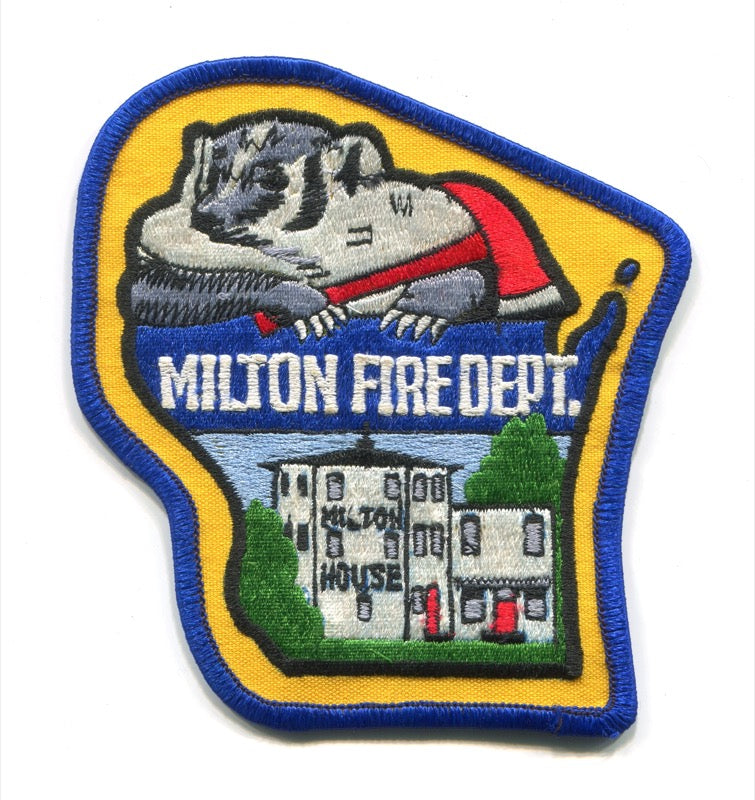 Milton Fire Department Patch Wisconsin WI