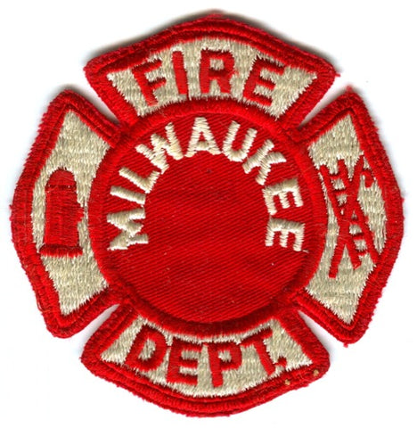 Milwaukee Fire Department Patch Wisconsin WI