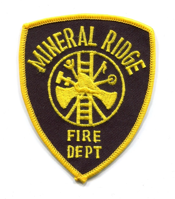 Mineral Ridge Fire Department Patch Ohio OH