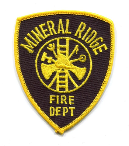 Mineral Ridge Fire Department Patch Ohio OH