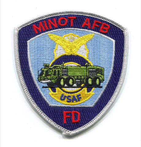 Minot Air Force Base AFB Fire Department USAF Military Patch North Dakota ND