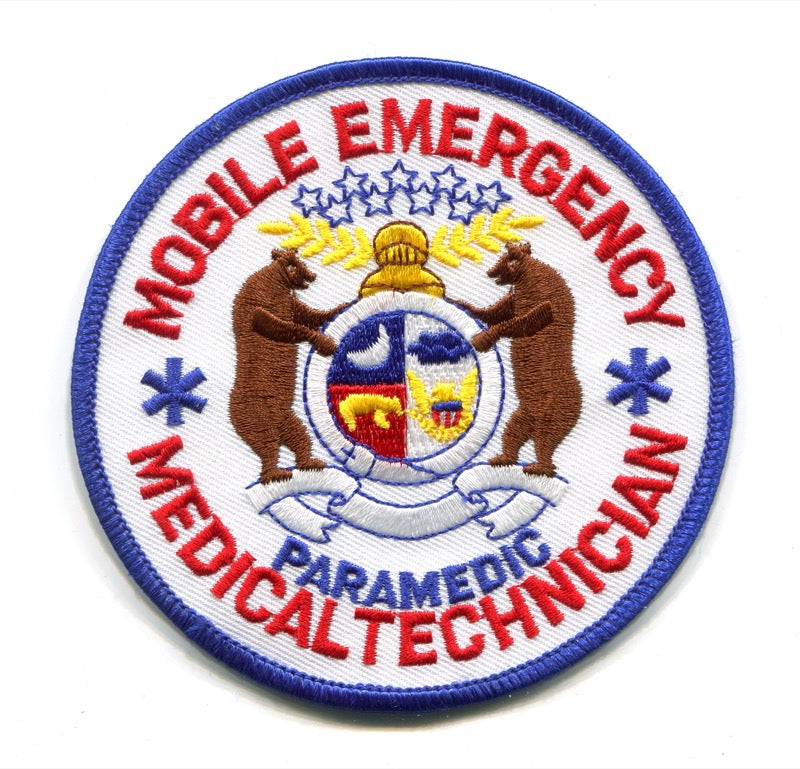 Missouri State Mobile Emergency Medical Technician EMT Paramedic EMS Patch Missouri MO
