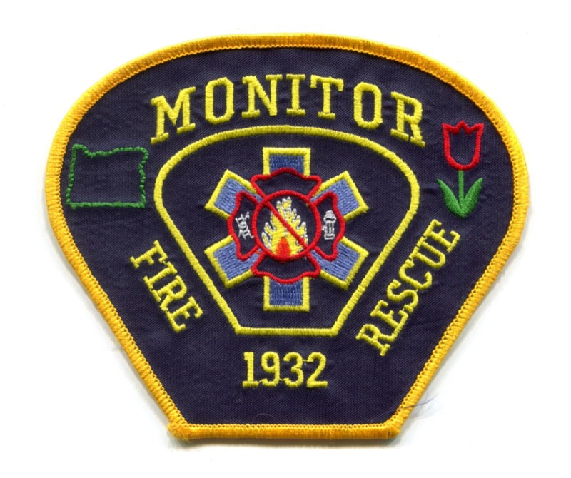 Monitor Fire Rescue Department Patch Oregon OR