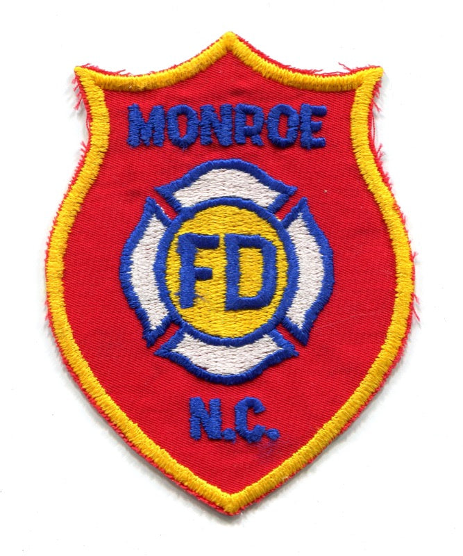 Monroe Fire Department Patch North Carolina NC