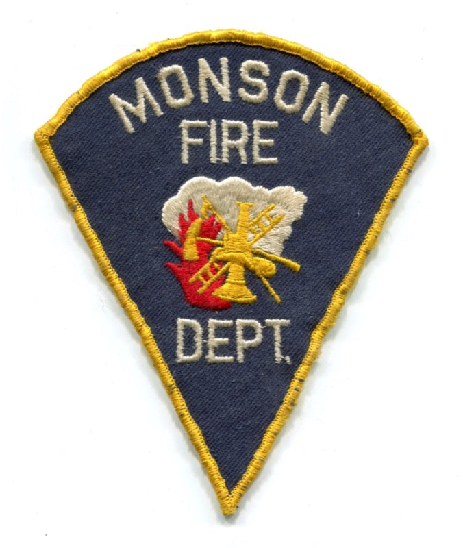 Monson Fire Department Patch Massachusetts MA