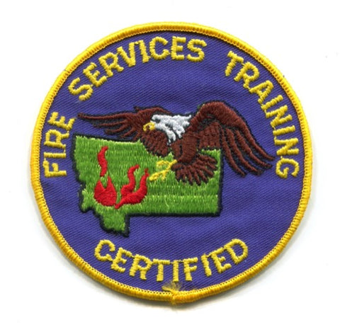 Montana State Fire Services Training Certified Patch Montana MT