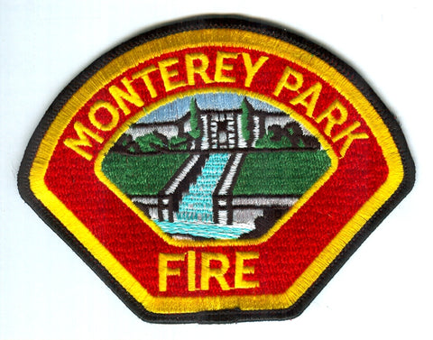 Monterey Park Fire Department Patch California CA v2