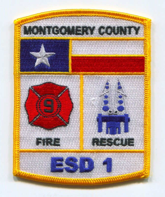 Montgomery County Emergency Services District ESD 1 North Montgomery County Fire Rescue Department Patch Texas TX