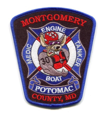 Montgomery County Fire and Rescue Department Station 30 Patch Maryland MD