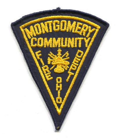 Montgomery Community Fire Department Patch Ohio OH